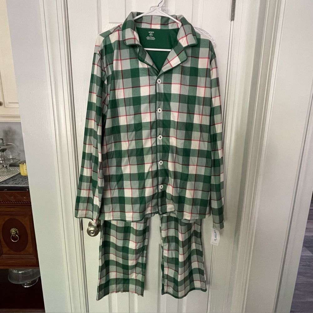 NWT CARTERS ADULT LARGE PLAID PAJAMAS